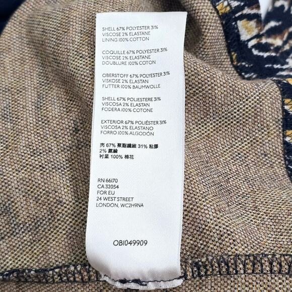 Anthropologie Jaime Zebra Peplum Tank Top S Animal Print Square Neck Sleeveless - Picture 7 of 7